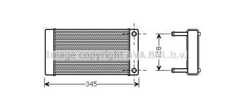 Радіатор пічки AVA QUALITY COOLING AVA COOLING CN6265