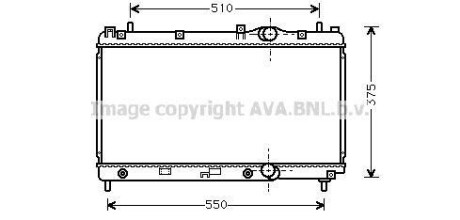 Радіатор, охолодження двигуна AVA QUALITY COOLING AVA COOLING CR2031 (фото 1)