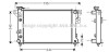 AVA CHRYSLER Радіатор системи охолодження двигуна LE BARON 86-96 AVA COOLING CR2032 (фото 1)