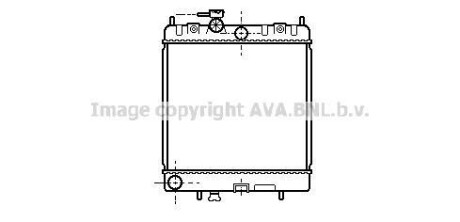 Радіатор, охолодження двигуна AVA QUALITY COOLING AVA COOLING DN2128