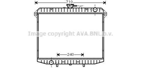 Радіатор, охолодження двигуна AVA QUALITY COOLING AVA COOLING DN2148