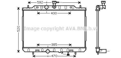 Радіатор, охолодження двигуна AVA QUALITY COOLING AVA COOLING DN2292 (фото 1)