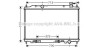 Радіатор, охолодження двигуна AVA QUALITY COOLING AVA COOLING DN2295 (фото 1)