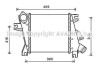 AVA NISSAN Інтеркулер X-TRAIL 2.2 01- AVA COOLING DN4411 (фото 1)