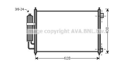 Радіатор кондиціонера NISSAN X-TRAIL (T31) (07-) (AVA) AVA QUALITY COOLING AVA COOLING DN5328D