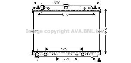 CHLODNICA NISSAN NAVARA II 05- AVA QUALITY COOLING AVA COOLING DNA2297