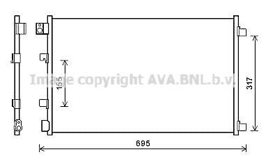 Радіатор кондиціонера AVA QUALITY COOLING AVA COOLING DNA5281