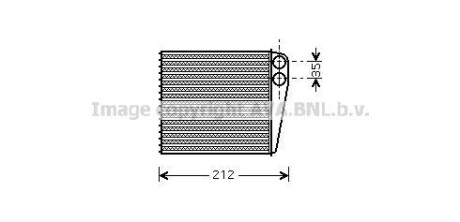 Радиатор отопителя салона Nissan Micra (02-), Note (06-), Tiida (04-) AVA AVA COOLING DNA6256