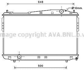 Радіатор, охолодження двигуна AVA QUALITY COOLING AVA COOLING DW2136 (фото 1)