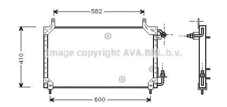 Радіатор кондиціонера AVA QUALITY COOLING AVA COOLING DW5006