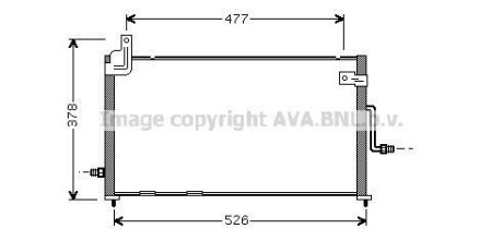 Радіатор кондиціонера AVA QUALITY COOLING AVA COOLING DW5044 (фото 1)