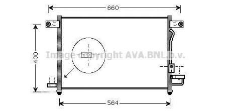 Радіатор кондиціонера AVA QUALITY COOLING AVA COOLING DW5061D (фото 1)