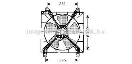 Вентилятор охолодження радіатора AVA COOLING DW7507