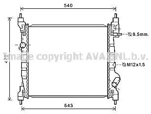 CHEVROLET SPARK +AC 10- AVA QUALITY COOLING AVA COOLING DWA2141