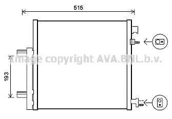 Радіатор кондиціонера AVA QUALITY COOLING AVA COOLING DWA5140D
