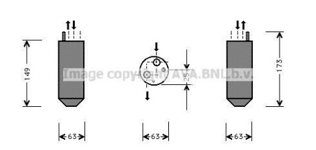 Осушитель кондиционера Ланос/Сенс AVA AVA COOLING DWD029
