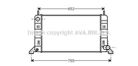 Радіатор, охолодження двигуна AVA QUALITY COOLING AVA COOLING FD2078