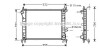 Радиатор, охлаждение двигателя AVA COOLING FD2263 (фото 1)