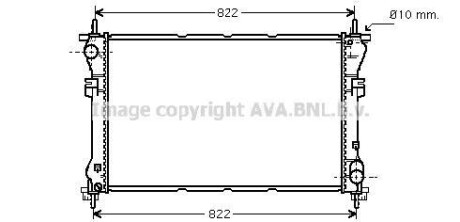 Радіатор, охолодження двигуна AVA QUALITY COOLING AVA COOLING FD2320