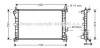 Радіатор, охолодження двигуна AVA QUALITY COOLING AVA COOLING FD2379 (фото 1)