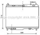 Радіатор, охолодження двигуна AVA QUALITY COOLING AVA COOLING FD2442 (фото 1)