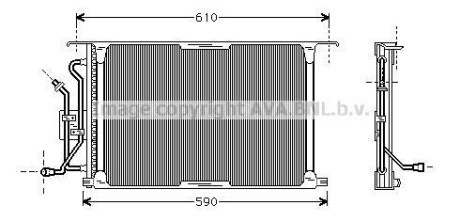 Радіатор кондиціонера AVA QUALITY COOLING AVA COOLING FD5258