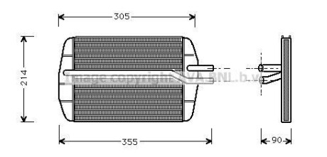 Радіатор пічки AVA QUALITY COOLING AVA COOLING FD6216