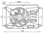 AVA FORD Вентилятор радіатора Galaxy, Kuga I, Mondeo IV, S-Max 1.6/2.0TDCi 06- AVA COOLING FD7556 (фото 1)