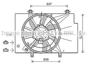 WENTYLATOR CHLOD.FORD FIESTA 08- AVA QUALITY COOLING AVA COOLING FD7559