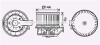 Вентилятор обігрівача салону Ford Fiesta (08-) AVA AVA COOLING FD8629 (фото 1)