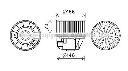 Автозапчасть AVA COOLING FD8631