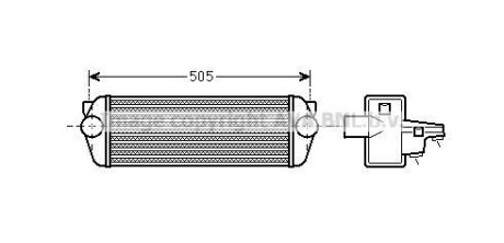 AVA FORD Інтеркулер Transit Connect 1.8TDCi 06- AVA COOLING FDA4443