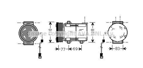 Компресор кондиціонера AVA QUALITY COOLING AVA COOLING FDAK289