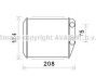Радіатор пічки FIAT DUCATO 250A1.000-F1CFA401C 07.06- AVA QUALITY COOLING AVA COOLING FT6416 (фото 1)