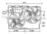 Вентилятор, охлаждение двигателя AVA QUALITY COOLING AVA COOLING FT7585 (фото 1)