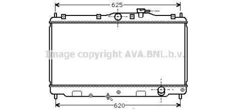 Радіатор, охолодження двигуна AVA QUALITY COOLING AVA COOLING HD2010 (фото 1)