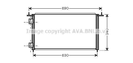 Радіатор кондиціонера AVA QUALITY COOLING AVA COOLING HD5210