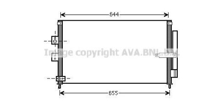 Радиатор кондиционера Honda Civic 1,8i 06> MT AVA AVA COOLING HD5223D