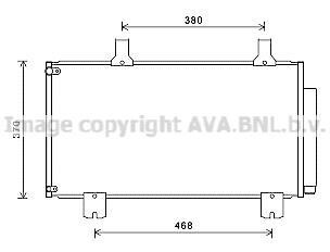 Радіатор кондиціонера HONDA ACCORD (AVA) AVA QUALITY COOLING AVA COOLING HD5247D