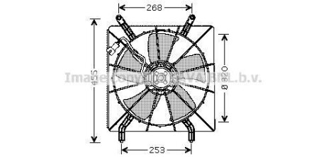 AVA HONDA Вентилятор радіатора CR-V 2.0 02- AVA COOLING HD7519