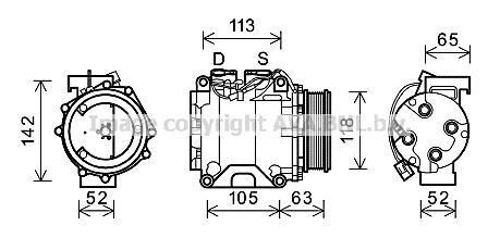 Компресор кондиціонера AVA QUALITY COOLING AVA COOLING HDAK238