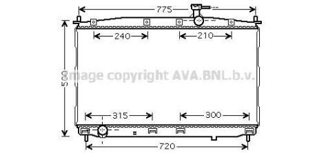 Радіатор, охолодження двигуна AVA QUALITY COOLING AVA COOLING HY2173 (фото 1)