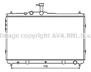 Радіатор двигуна (товщина: 16мм) HYUNDAI H-1 CARGO, H-1 TRAVEL D4CB 02.08- AVA QUALITY COOLING AVA COOLING HY2392
