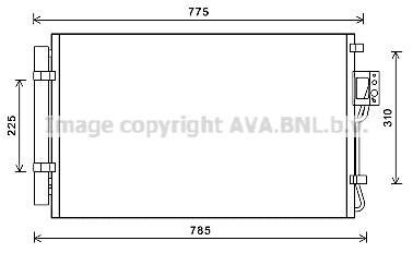 AVA HYUNDAI Радіатор кондиціонера (конденсатор) з осушувачем SANTA FE II 2.4 10- AVA COOLING HY5311D (фото 1)