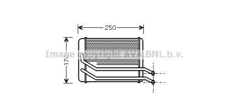 Радіатор пічки AVA QUALITY COOLING AVA COOLING HY6118