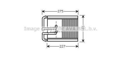 Радіатор пічки AVA QUALITY COOLING AVA COOLING HY6168