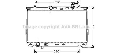 Радіатор, охолодження двигуна AVA QUALITY COOLING AVA COOLING HYA2109 (фото 1)