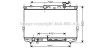 Радіатор, охолодження двигуна AVA QUALITY COOLING AVA COOLING HYA2110 (фото 1)