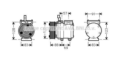 Автозапчасть AVA COOLING HYAK258