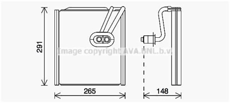 Випаровувач кондиціонера AVA QUALITY COOLING AVA COOLING HYV444 (фото 1)